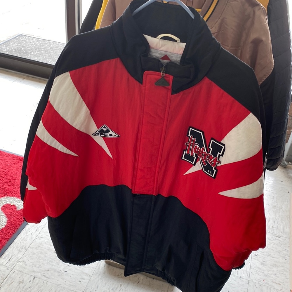 Apex Red and Black Performance Jacket with White Accents